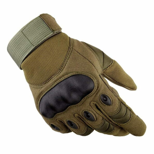 Bike Gloves for Men Boys Motorcycle Full Finger Military Green Color