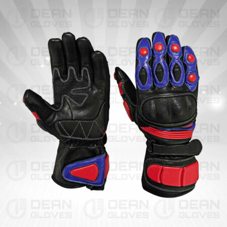 Customized British Racing Motor Bike Gloves