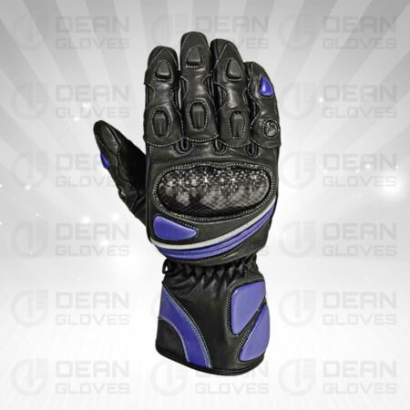 Carbon Fiber Men's Leather Motorbike Racing Gloves